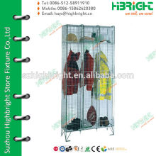 Three Doors Wire Mesh Clothing Lockers